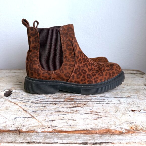 Cat & Jack Boots Leopard Print Youth Kids Size 1 - Picture 5 of 10